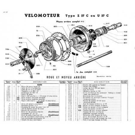 Sheet No. 24A - Wheel and Wheel hub Rear - 1