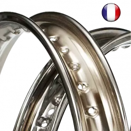 Chrome plating rim 16 inches motos and mopeds - 2