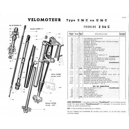 Attache inférieure de Fourche Motobécane Z - 2