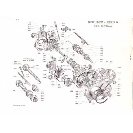 Levier de commande vitesse Mobyscooter Motobécane 125cm³ - 3