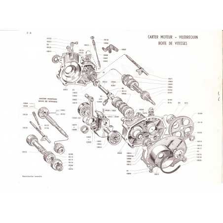 Levier de commande vitesse Mobyscooter Motobécane 125cm³  - 3