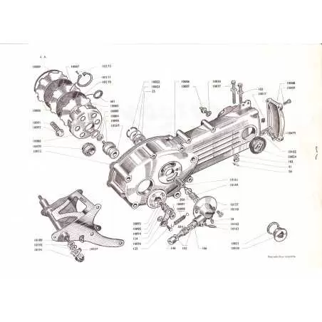 Rondelle et circlips de roulement d'embrayage Mobyscooter Motobécane - 3