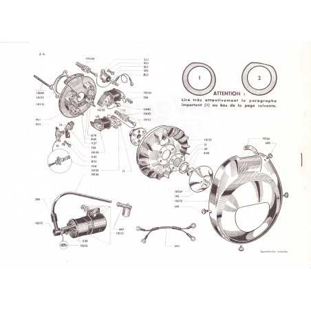 Rondelle de maintien de rotor pour Mobyscooter Motobécane  - 2