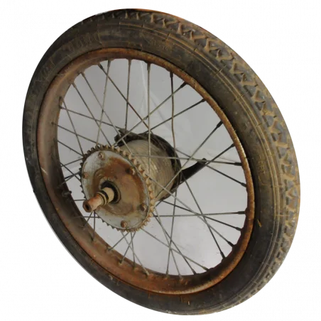 Roue Peugeot 125cm³ TL4 des années 50, arrière. - 1